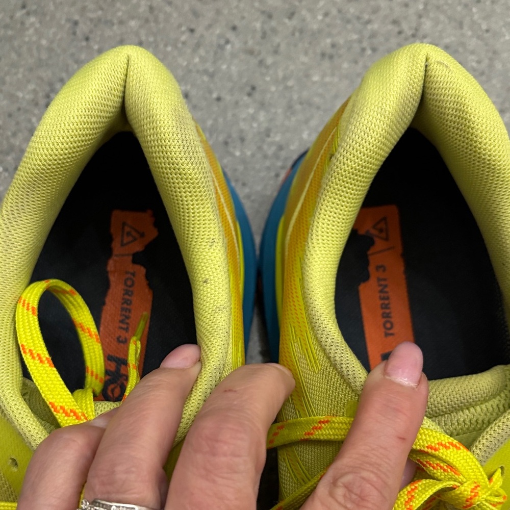 Hoka One One Men's Vibrant Yellow Athletic Shoes - Picture 7 of 8